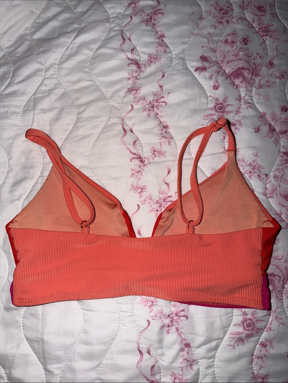 Beach Riot Riza Colorblock Bikini Top | Size Large - Picture 2 of 3